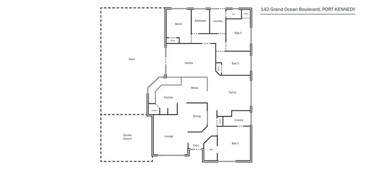 Floorplan of Homely house listing, 142 Grand Ocean Boulevard, Port Kennedy WA 6172