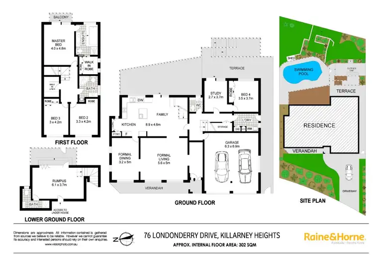 Floorplan of Homely house listing, 76 Londonderry Drive, Killarney Heights NSW 2087