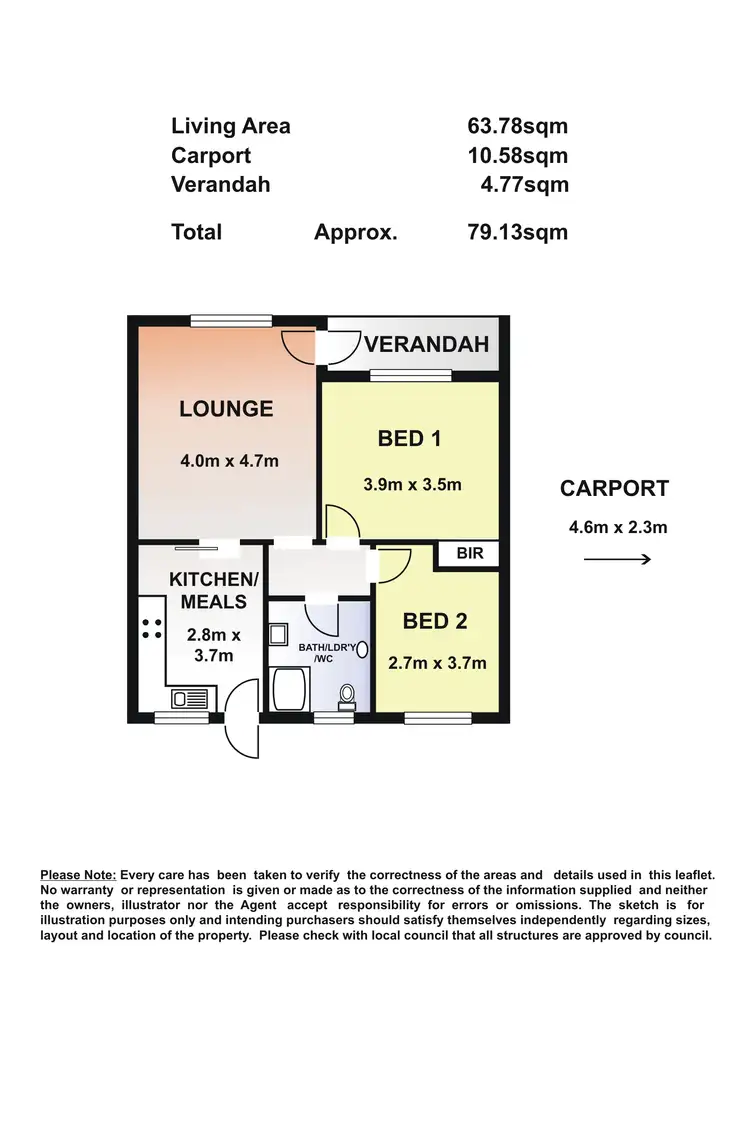 Floorplan of Homely unit listing, 5/740 Marion Road, Marion SA 5043