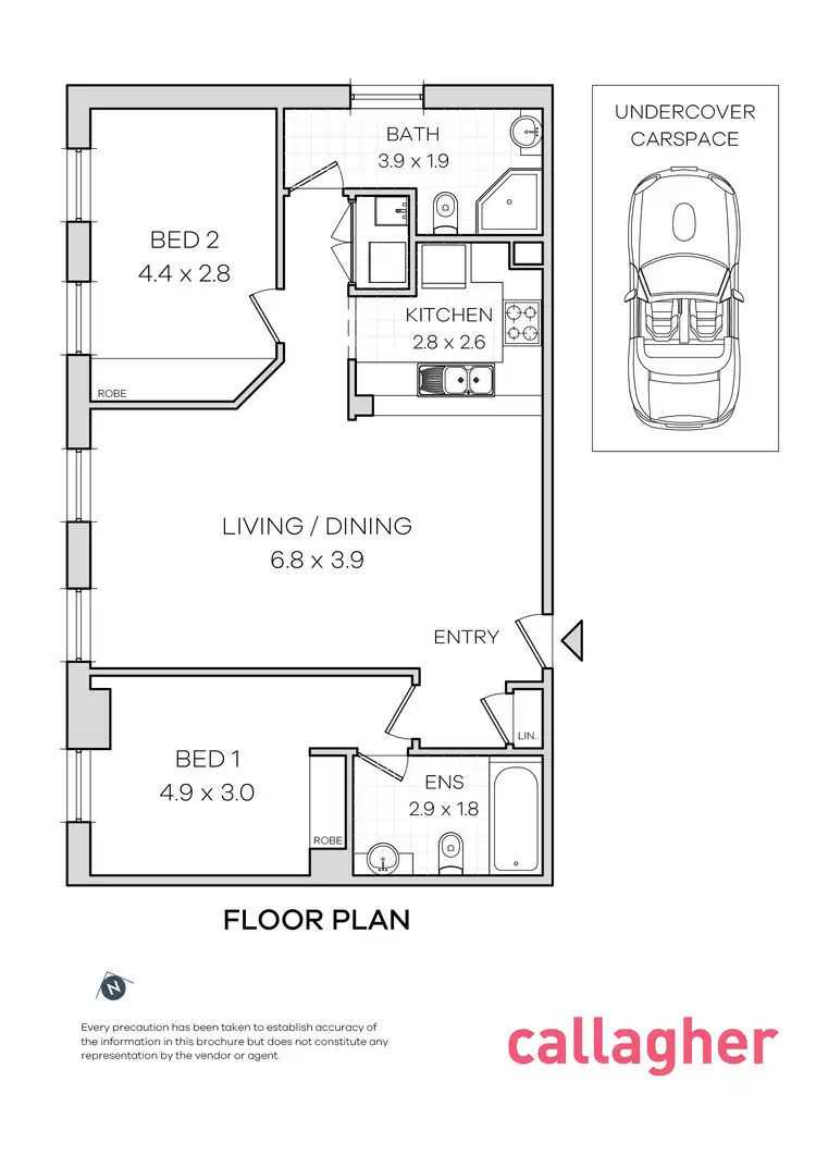 Floorplan of Homely apartment listing, 5/45 Trafalgar Street, Annandale NSW 2038