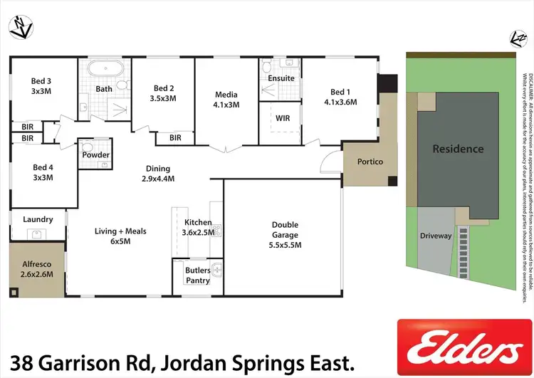 Floorplan of Homely house listing, 38 Garrison Road, Jordan Springs NSW 2747