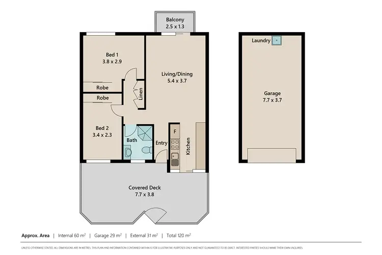 Floorplan of Homely unit listing, 3/66 Elizabeth Street, Paddington QLD 4064