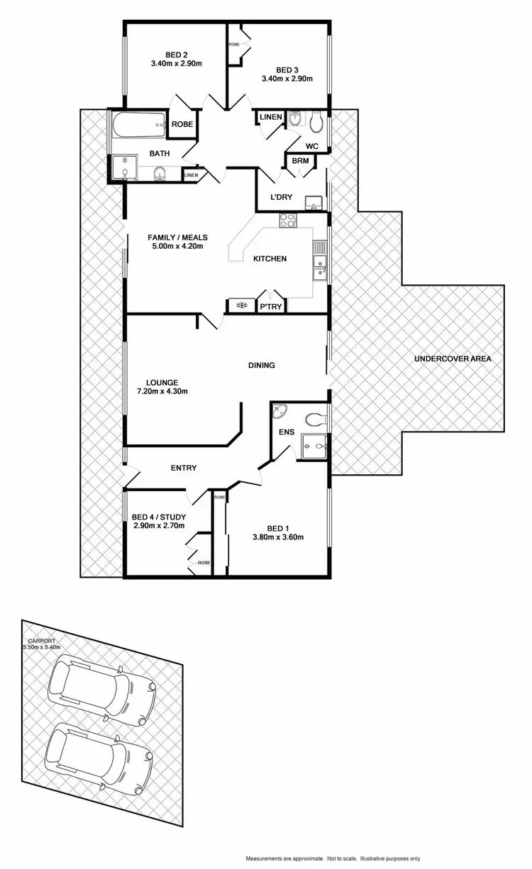 Floorplan of Homely house listing, 4 Geehi Court, Wodonga VIC 3690