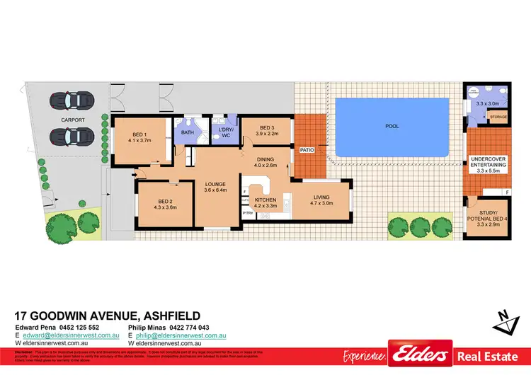 Floorplan of Homely house listing, 17 Goodwin Avenue, Ashfield NSW 2131