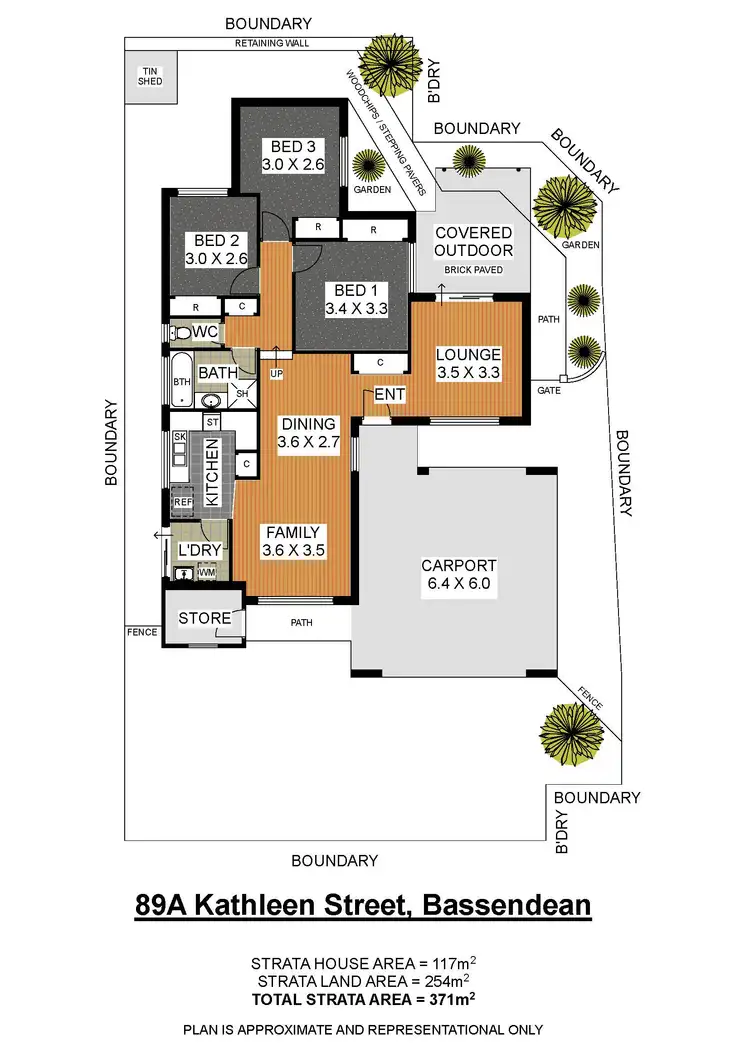 Floorplan of Homely house listing, 89A Kathleen Street, Bassendean WA 6054