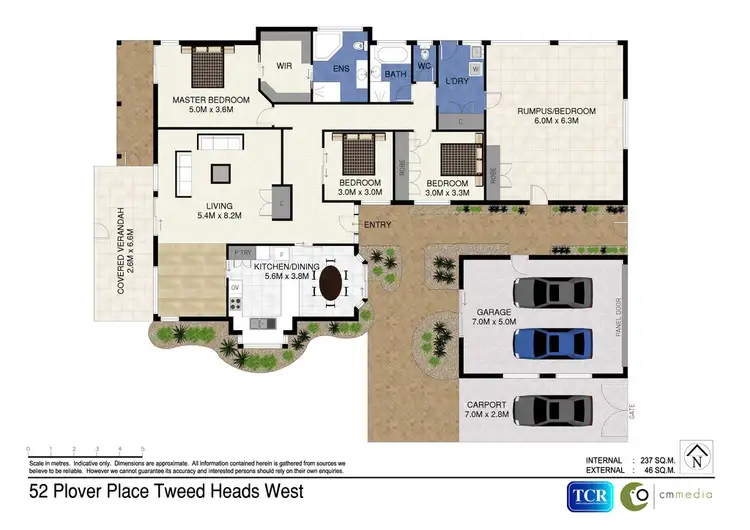 Floorplan of Homely house listing, 52 Plover Place, Tweed Heads NSW 2485
