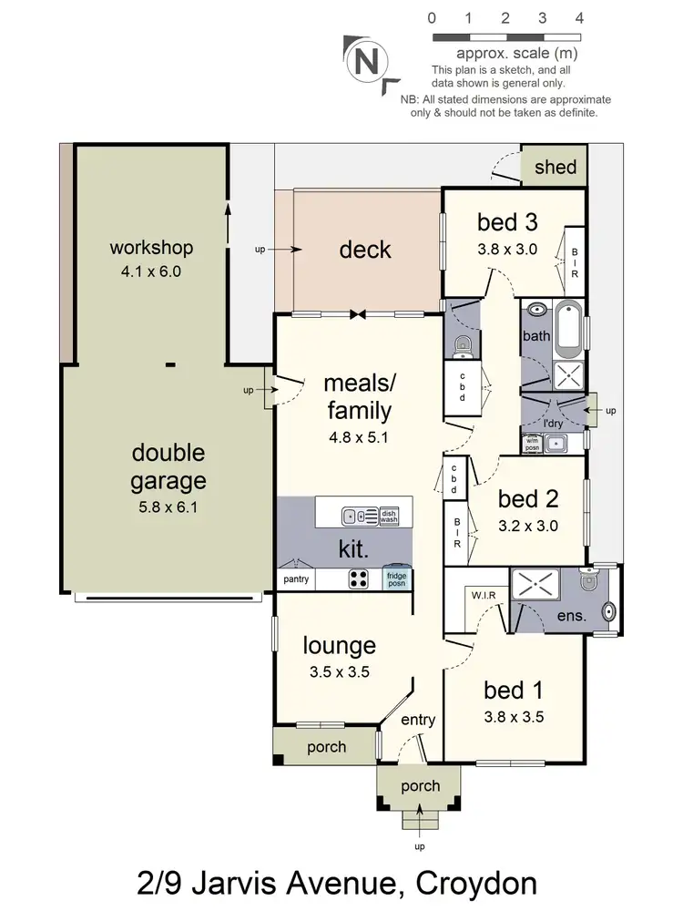 Floorplan of Homely unit listing, 2/9 Jarvis Avenue, Croydon VIC 3136