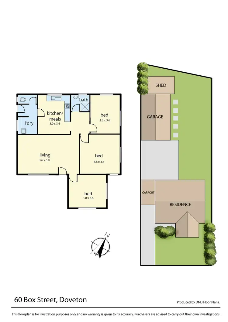 Floorplan of Homely house listing, 60 Box Street, Doveton VIC 3177