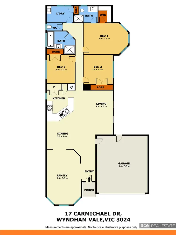 Floorplan of Homely house listing, 17 Carmichael Drive, Wyndham Vale VIC 3024