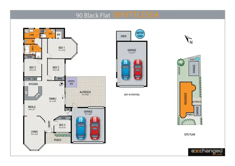 Floorplan of Homely house listing, 90 Black Flat Road, Whittlesea VIC 3757