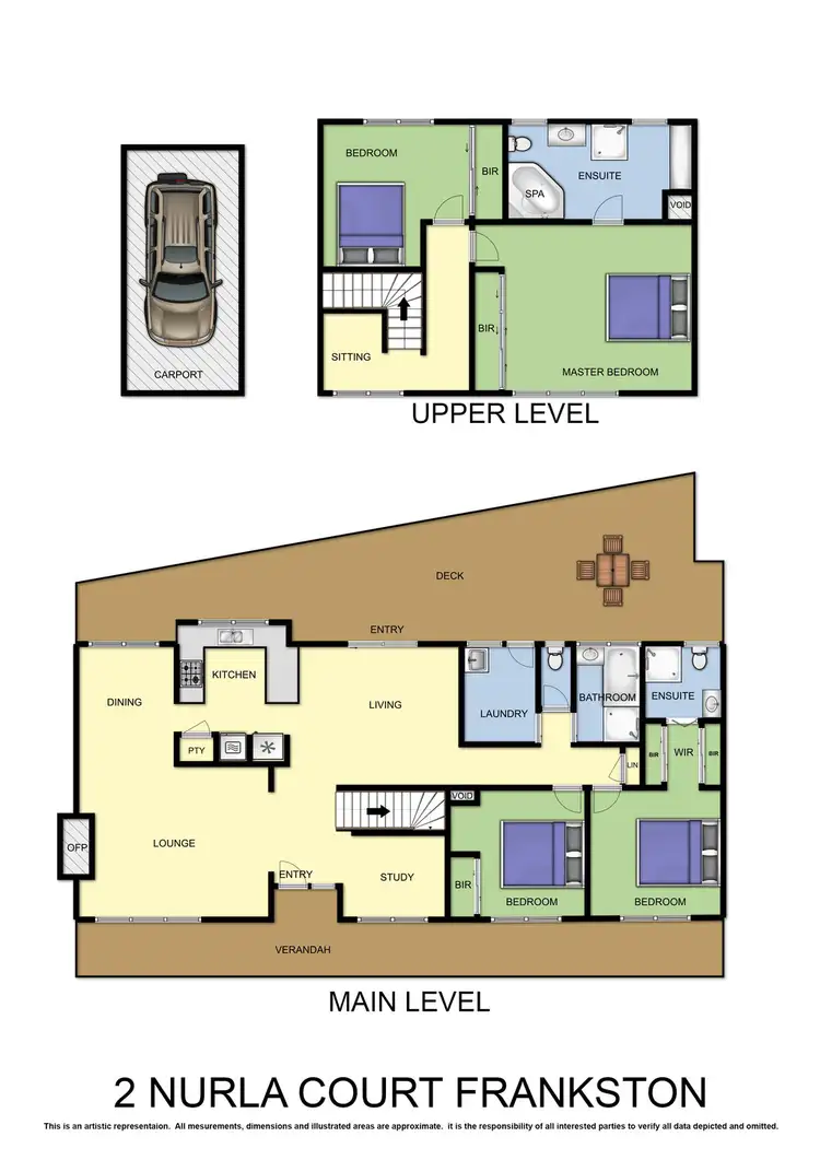 Floorplan of Homely house listing, 2 Nurla Court, Frankston VIC 3199