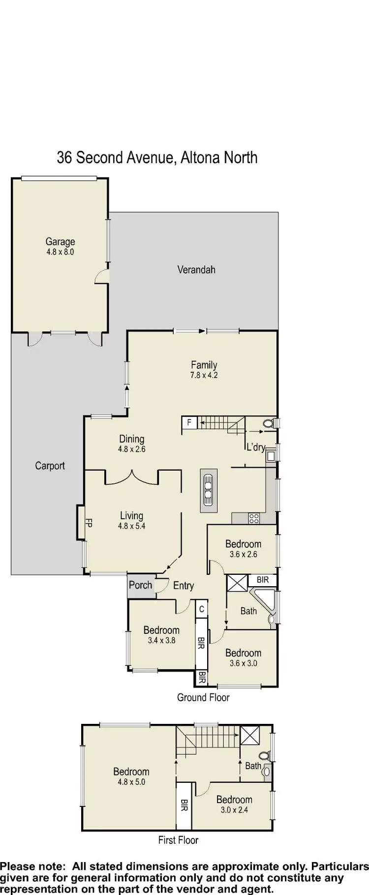 Floorplan of Homely house listing, 36 Second Avenue, Altona North VIC 3025
