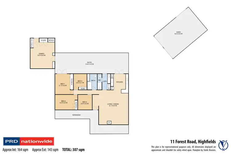 Floorplan of Homely house listing, 11 Forest Road, Highfields QLD 4352