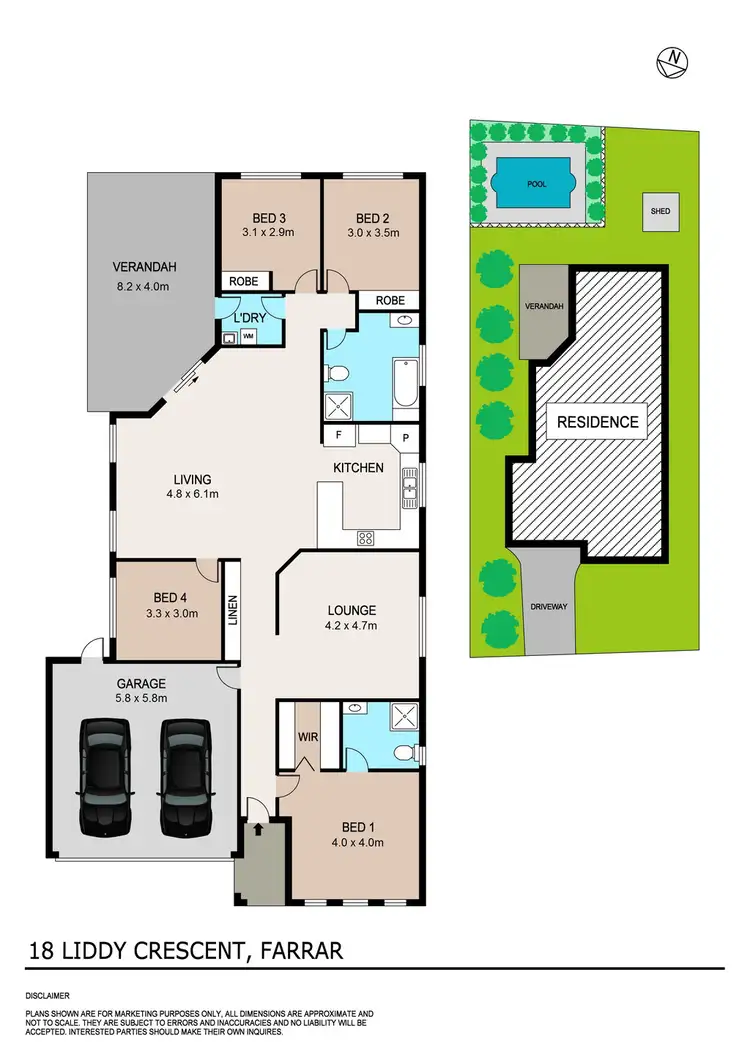 Floorplan of Homely house listing, 18 Liddy Crescent, Farrar NT 830