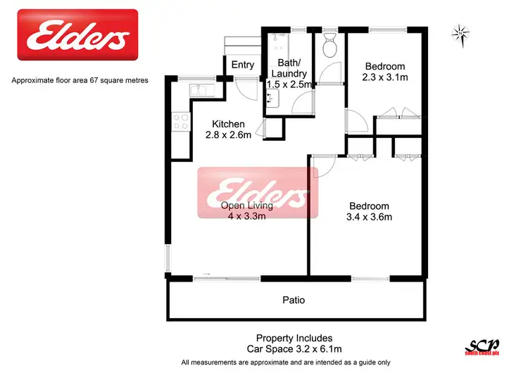 Floorplan of Homely unit listing, 4/678 Beach Road, Surf Beach NSW 2536