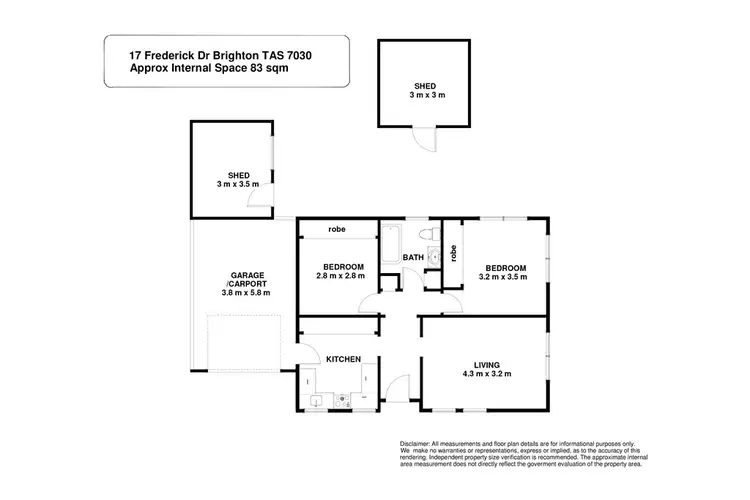 Floorplan of Homely unit listing, 17 Fredrick Drive, Brighton TAS 7030