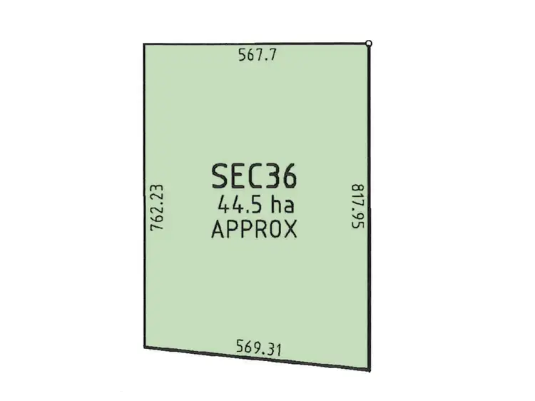 Floorplan of Homely land listing, Section 36 Off Swamp Road, Truro SA 5356