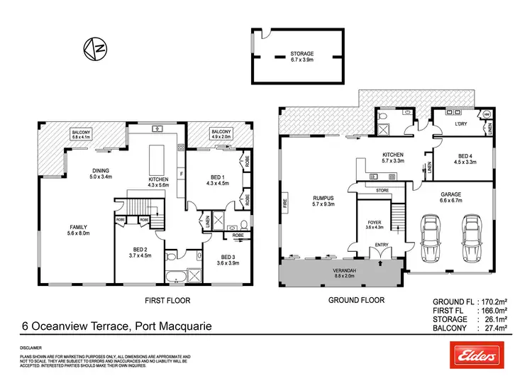 Floorplan of Homely house listing, 6 Oceanview Terrace, Port Macquarie NSW 2444