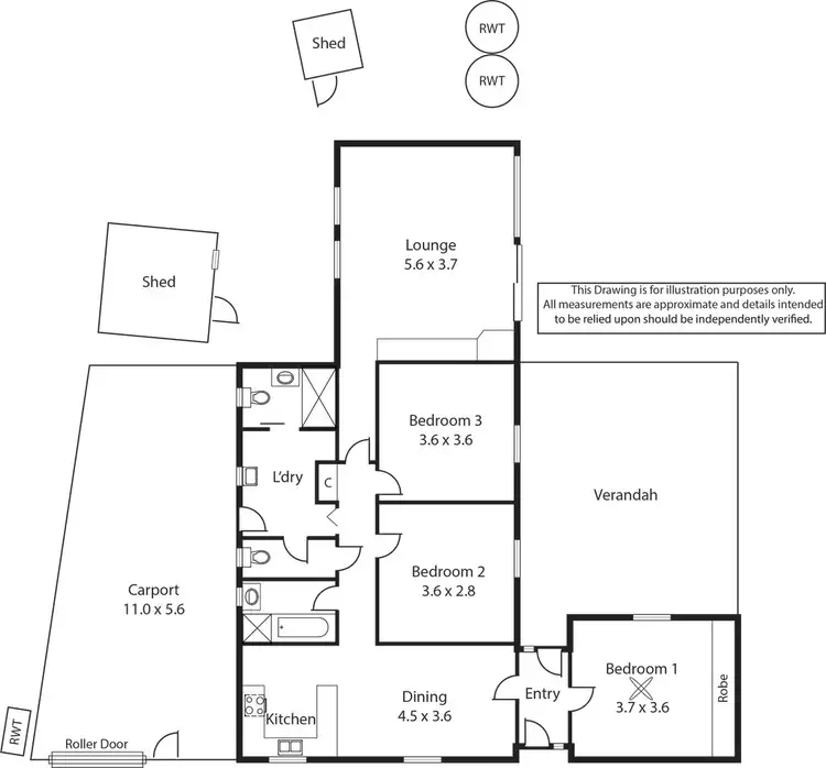 Floorplan of Homely house listing, 7 Eugene Crescent, Parafield Gardens SA 5107