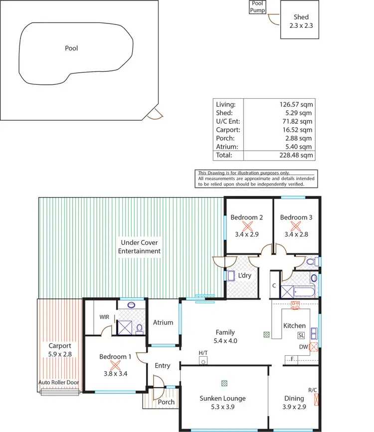 Floorplan of Homely house listing, 11 Blaxland Avenue, Wynn Vale SA 5127