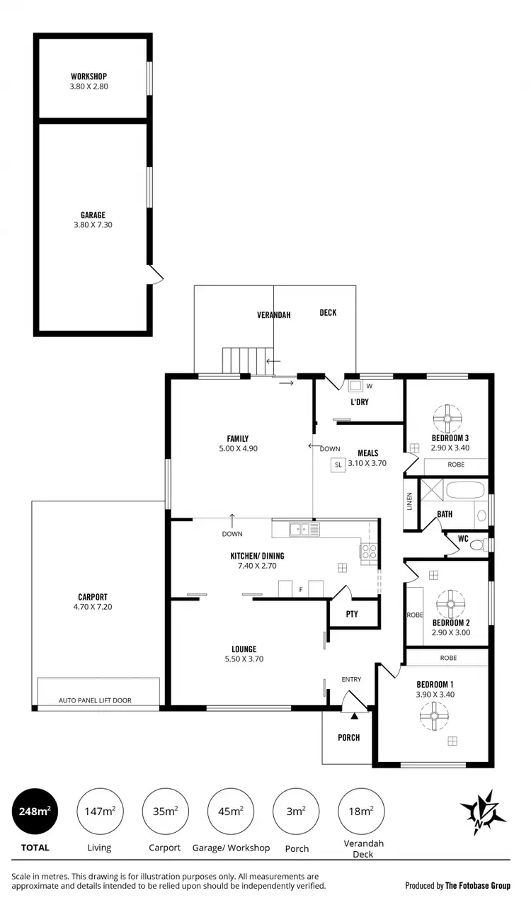 Floorplan of Homely house listing, 36 Acre Avenue, Morphett Vale SA 5162