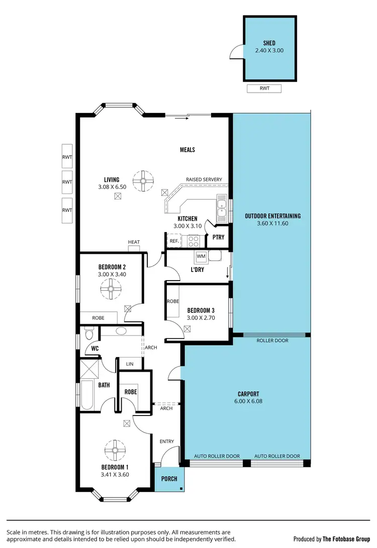 Floorplan of Homely house listing, 45 Talladira Way, Woodcroft SA 5162
