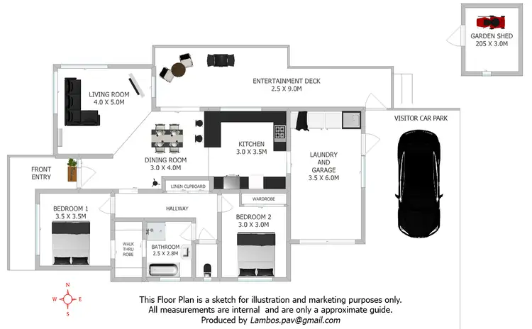 Floorplan of Homely house listing, 1/3 Carnation Terrace, Kingston TAS 7050