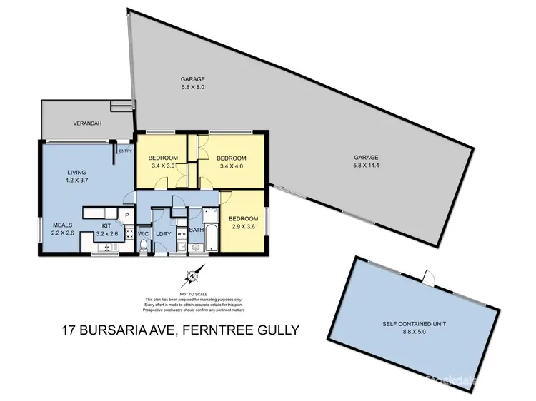 Floorplan of Homely house listing, 17 Bursaria Avenue, Ferntree Gully VIC 3156