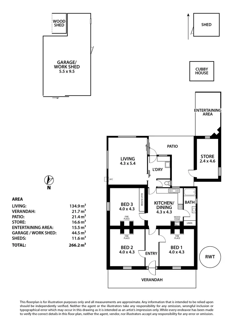 Floorplan of Homely house listing, 6 Sandergrove Road, Strathalbyn SA 5255