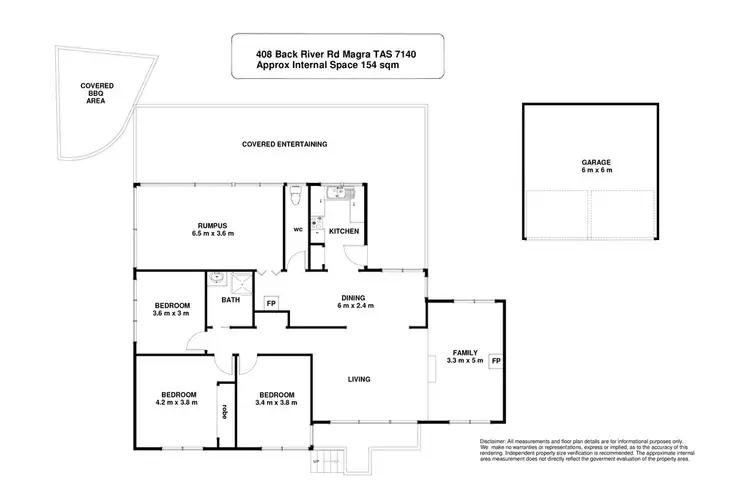 Floorplan of Homely house listing, 408 Back River Road, Magra TAS 7140