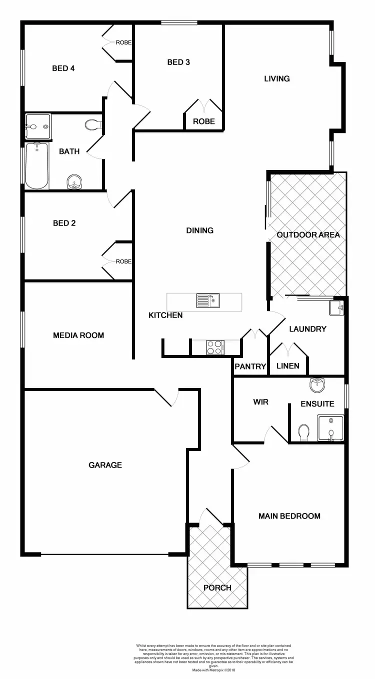Floorplan of Homely house listing, 44 Sandpiper Circuit, Aberglasslyn NSW 2320