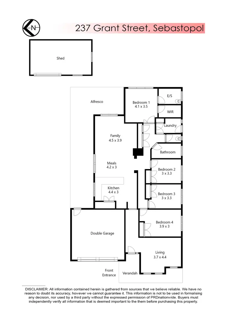Floorplan of Homely house listing, 237 Grant Street, Sebastopol VIC 3356