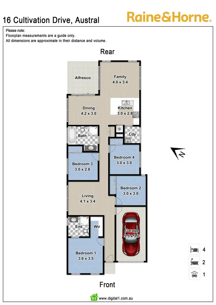 Floorplan of Homely house listing, 16 Cultivation Road, Austral NSW 2179