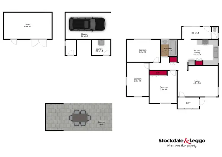 Floorplan of Homely house listing, 108 Gordon Street, Traralgon VIC 3844