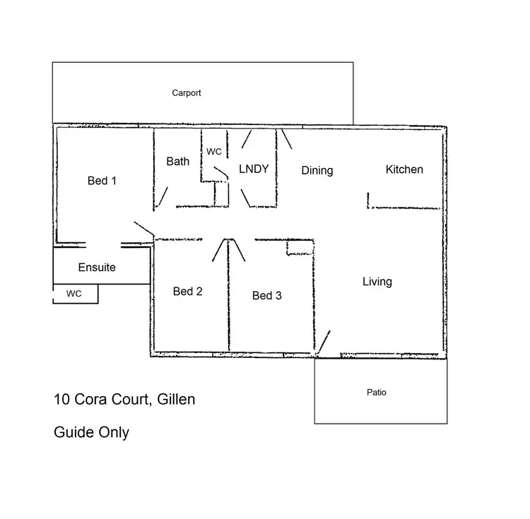 Floorplan of Homely house listing, 10 Cora Crescent, Gillen NT 870