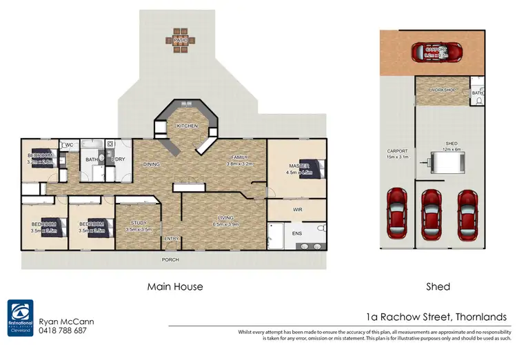 Floorplan of Homely house listing, 1A Rachow Street, Thornlands QLD 4164
