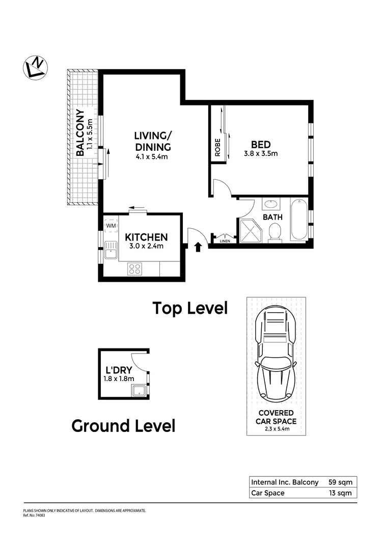 Floorplan of Homely unit listing, 8/81 Liverpool Road, Ashfield NSW 2131