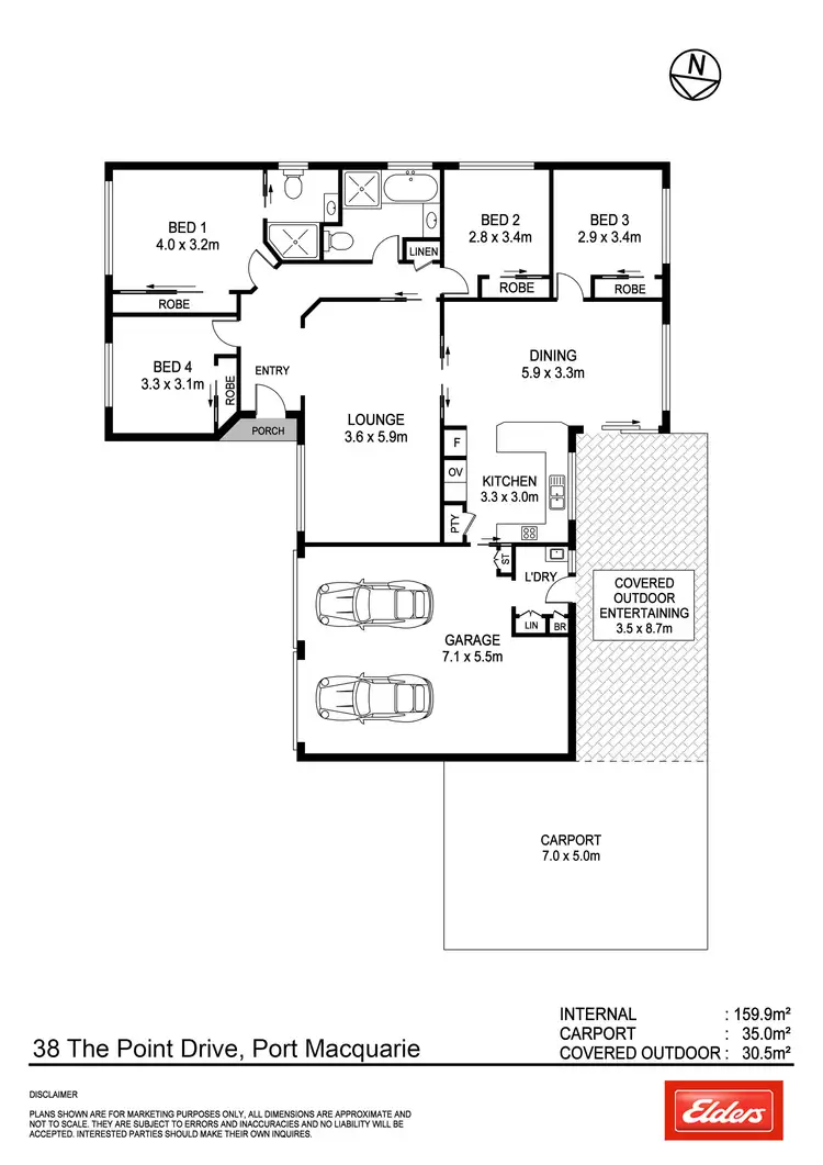 Floorplan of Homely house listing, 38 The Point Drive, Port Macquarie NSW 2444