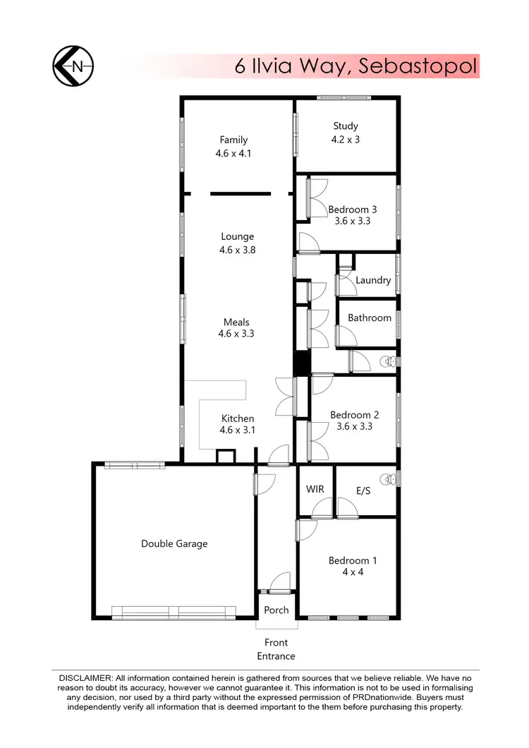 Floorplan of Homely house listing, 6 Ilvia Way, Sebastopol VIC 3356