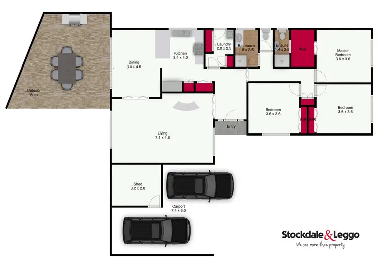 Floorplan of Homely house listing, 7 Sunderland Circuit, Traralgon VIC 3844