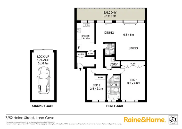 Floorplan of Homely apartment listing, 7/52 Helen Street, Lane Cove NSW 2066