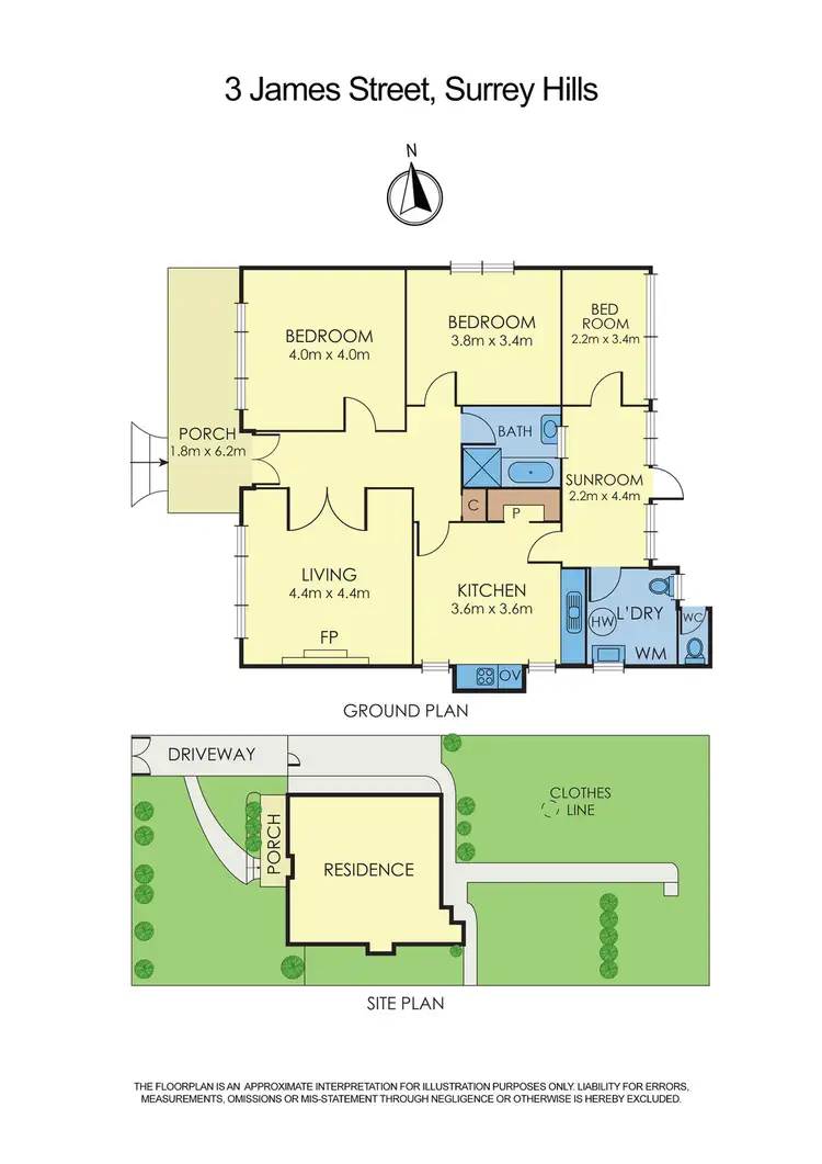 Floorplan of Homely house listing, 3 James Street, Surrey Hills VIC 3127