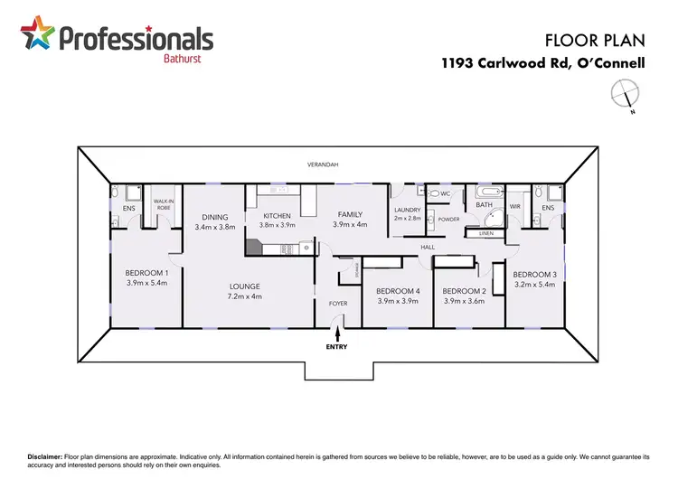 Floorplan of Homely house listing, 1193 Carlwood Road, O'connell NSW 2795