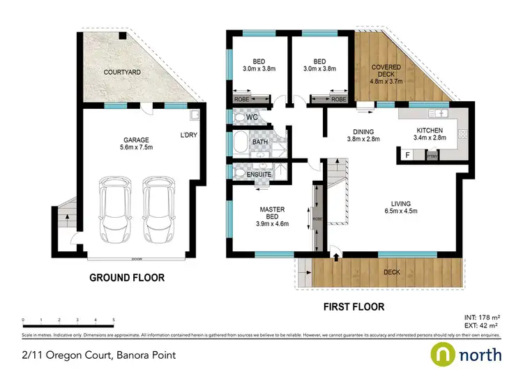 Floorplan of Homely semi-detached listing, 2/11 Oregon Court, Banora Point NSW 2486