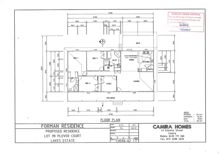 Floorplan of Homely house listing, 15 Plover Court, Laidley Heights QLD 4341