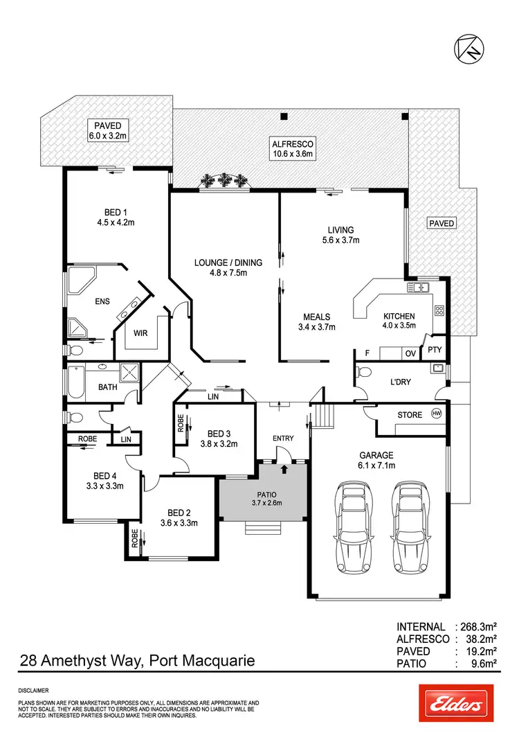 Floorplan of Homely house listing, 28 Amethyst Way, Port Macquarie NSW 2444
