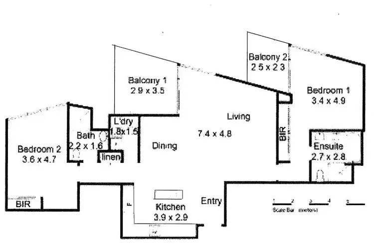 Floorplan of Homely apartment listing, 305/21 Bow River Crescent, Burswood WA 6100
