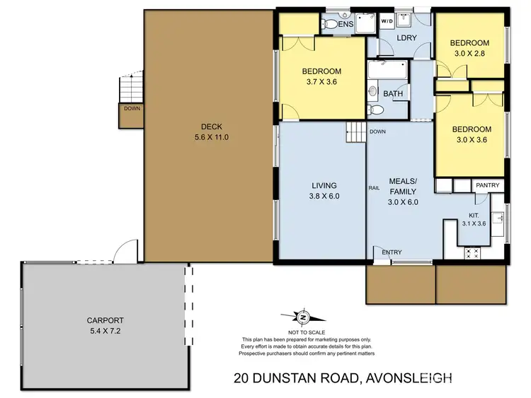 Floorplan of Homely house listing, 20 Dunstan Road, Avonsleigh VIC 3782