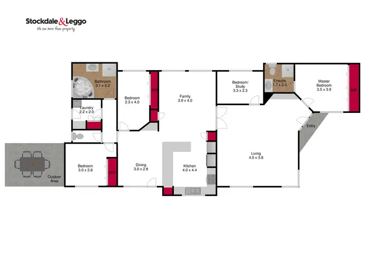 Floorplan of Homely house listing, 217 Grey Street, Traralgon VIC 3844