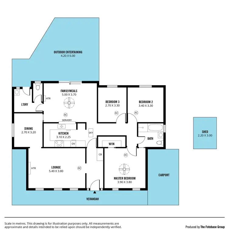 Floorplan of Homely house listing, 15 Magnolia Road, Reynella SA 5161